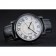 Cartier Rotonde White Dial Black Case Black Leather Bracelet 1454220