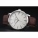 Swiss Vacheron Constantin Patrimony White Dial Silver Case Brown Leather Bracelet 1454158