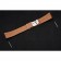 Breitling Brown Leather White Stitching Bracelet 622604