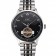 IWC Portugieser Tourbillon Black Dial Stainless Steel Case Two Tone Black Steel Bracelet