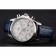 Omega Chronograph White Dial Stainless Steel Case Blue Leather Strap
