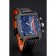Tag Heuer Monaco Calibre 36 Blue And Orange Stripes Dial Black Leather Strap 622302