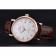 Swiss IWC Portofino Gold Case White Dial Brown Leather Bracelet 622668