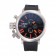 U-Boat 1001 Orange On Black Dial Stainless Steel Case Rubber Bracelet 622716