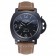 Panerai Luminor GMT Ion Plated Stainless Steel Bezel Khaki Leather Bracelet 622315