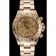 Rolex Cosmograph Daytona Brown Dial Diamond Numerals Gold Case And Bracelet 1454245