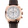 Swiss Panerai Radiomir 1940 Chronograph White Dial Rose Gold Case Brown Leather Strap