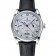 Patek Philippe Complications Chronograph White Dial Silver Case Black Leather Bracelet 1454237