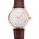 Swiss Patek Philippe Multi-Scale Chronograph White Dial Rose Gold Case Brown Leather Strap
