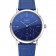 Piaget Altiplano Silver Case Blue Dial Blue Leather Bracelet 622630