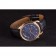 Hermes Classic Croco Leather Strap Navy Dial 801404