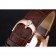 Rolex Cellini White Rose Dial Gold Case Brown Leather Bracelet 622725