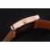 Hermes Heure H Rose Gold Bezel Orange Leather Strap White Dial 80234