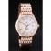Omega Swiss DeVille Rose Gold Bezel White Dial 7603