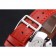 Hermes Classic MOP Dial Red Leather Strap