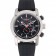 Round Burberry Sport Athlete Chronograph White Case Triple-eye Black Rubber Bracelet 622620