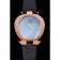 Omega Ladies Watch Blue Dial Gold Case With Diamonds Black Leather Strap 622830