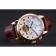 Patek Philippe Perpetual Calendar Tourbillon White Dial Rose Gold Case Brown Leather Strap