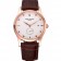 Patek Philippe Calatrava White Dial Diamond Numerals Rose Gold Case Brown Leather Strap 622834