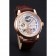 Patek Philippe Dual Time Moonphase Tourbillon White Skeletonised Dial Rose Gold Case Brown Leather Strap