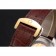 Omega Globemaster Gold Dial And Bezel Stainless Steel Case Brown Leather Strap