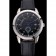 Vacheron Constantin Traditionnelle Black Ship Dial Stainless Steel Case Black Leather Strap