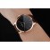 Swiss Vacheron Constantin Patrimony Grand Taille Black Dial Rose Gold Case Brown Leather Bracelet 1454169