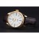 Rolex Cellini White Dial Gold Case Brown Leather Strap 622833
