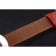 Hermes Classic MOP Dial Red Leather Strap