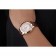 Swiss Vacheron Constantin Traditionnelle White Dial Rose Gold Case Brown Leather Bracelet