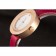 Hermes Classic MOP Dial Magenta Leather Bracelet 801388