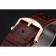 Swiss IWC Portofino Gold Case Black Dial Brown Leather Bracelet 622669