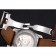 Cartier Calibre Tourbillon White Dial Stainless Steel Case Brown Leather Strap 622750