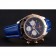 Breitling Chronomat Patrouille De France Blue Dial Stainless Steel Case Blue Leather Strap