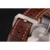 Swiss Panerai Submersible Left Handed Black Embossed Case Stainless Steel Case Brown Leather Strap