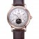 Patek Philippe Geneve Grand Complications White Dial Tourbillon Rose Gold Bezel Brown Band 622156