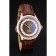 Omega Swiss DeVille Rose Gold Bezel Brown Leather Strap 7616