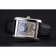 Cartier Tank White Dial Stainless Steel Case Black Leather Strap 622761