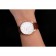 Patek Philippe Calatrava White Dial Rose Gold Case Brown Leather Strap