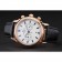 Patek Philippe Chronograph White Dial Blue Markings Rose Gold Case Black Leather Strap