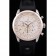 Breitling Transocean White Dial Black Rubber Strap Rose Gold Bezel