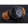 Panerai Luminor Marina Black Dial Matte Black Steel Case Brown Suede Leather Strap