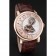 Cartier Rotonde De Cartier Flying Tourbillon White Dial Rose Gold Numerals Rose Gold Case Brown Leather Strap