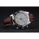 Swiss Breitling Certifie Stainless Steel Bezel Brown Croco Leather Bracelet White Dial 80285