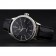 Swiss Rolex Cellini Time Silver Case Black Dial Black Leather Bracelet 622654