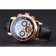 Patek Philippe Perpetual Calendar Tourbillon Two Tone Dial Rose Gold Case Black Leather Strap