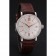 IWC Portofino Silver Dial Stainless Steel Case Diamonds Bezel Brown Leather Strap