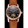 Patek Philippe Grand Complications Day Date Tourbillon Black Dial Rose Gold Case Brown Suede Leather Strap 1453814