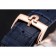 Omega Chronograph White Dial Rose Gold Case Blue Leather Strap