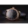 Swiss Rolex Cellini Date Black Dial Rose Gold Markings Rose Gold Case Black Leather Strap